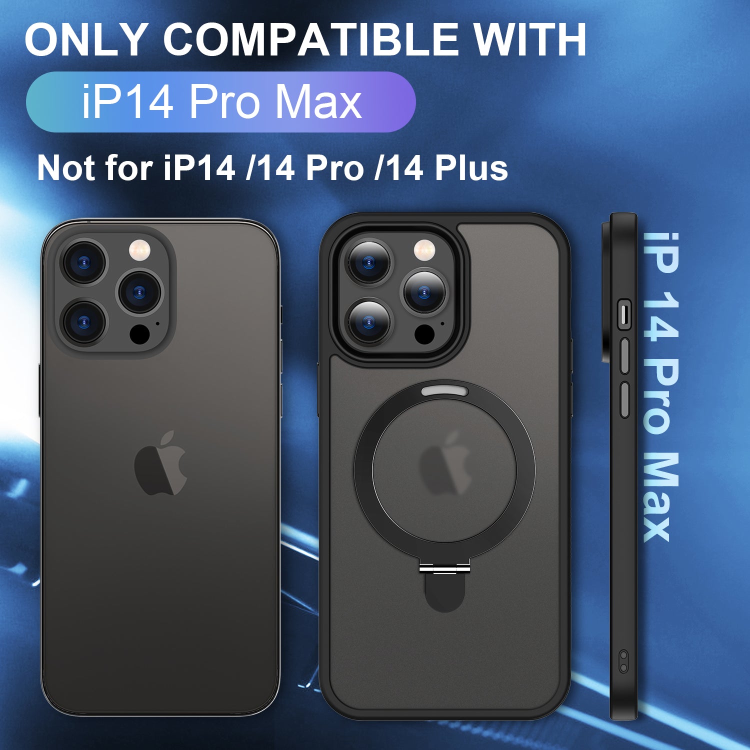 Pro iPhone 13 Pro Max 6,7palcový magnetický neviditelný stojánek na telefon Pouzdro na PC TPU ochranný kryt proti pádu kompatibilní s MagSafe Pro iPhone 13 Pro Max 6,7palcový magnetický neviditelný stojánek na telefon Pouzdro na PC TPU ochranný kryt proti pádu kompatibilní s MagSafe